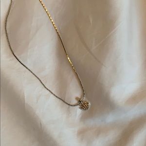 Genuine White Gold Crown Necklace